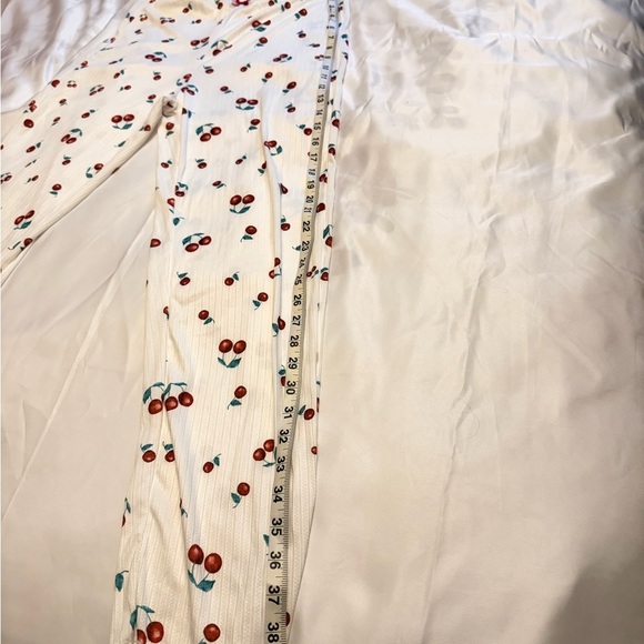 Cherry Print Lace Pajama Set – Size L - Picture 3 of 9
